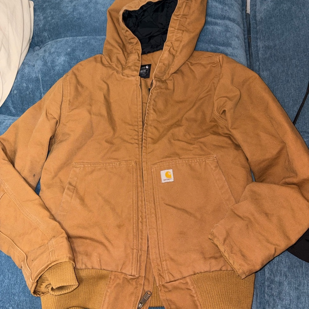 Women’s Carhartt Washed Duck Utility Jacket - Warmest Rating 3.